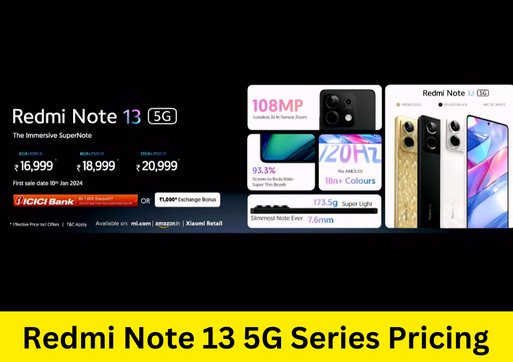 Redmi Note 13 5G Series Pricing